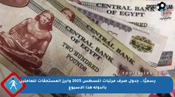 رسميًا.. جدول صرف مرتبات أغسطس 2025 وأبرز المستحقات للعاملين بالدولة هذا الأسبوع